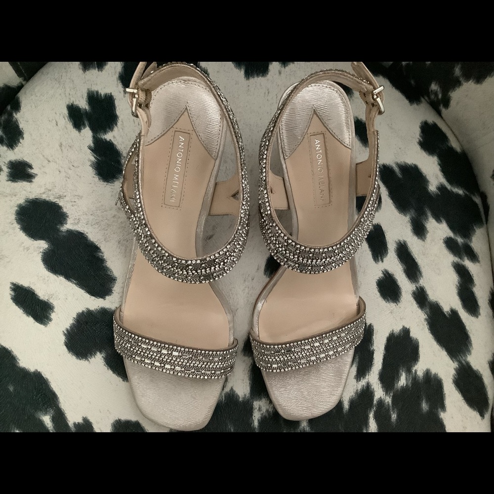 Antonio Melani Rhinestone Embellished sandals